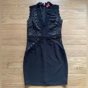 AKIRA CHICAGO - Red Label - Black Lace Evening Cocktail Dress